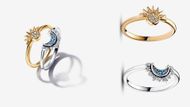 Celestial Sun & Moon Ring Set (Image via Pandora)